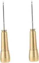 ERINGOGO Sewing Awls Leather Repair Tools Set 2 Pack Crochet Prickers for Shoes Diy Projects