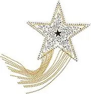BELLIFFY Glitter Star Shaped Rhinestone Iron Patch for DIY Clothing Bags and Accessories Lightweight Easy to Use for Creative Projects and Crafts