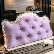 Daybed Headboard Cushion Large Headboard Pillow Soft Wall Pillow Bed Reading Pillows Lumbar Support Long Pillow Removable Cover Bed Back Pillow for Queen/King/Twin/Full(A1,180cm/70in)
