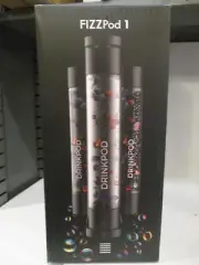 FizzPod 1-touch Home Sparking Soda Maker Machine w/ 3 Black