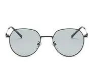 G122 Outdoor Cycling TAC Ocean Film Polarized Color-changing Sunglasses Black Frame To Gray Flat Glasses for Men and Women