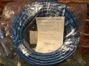 [ 沐耳 ] 德國線材精品 inakustik 裝修埋管 CAT 7 Giga網路線 INSTALLATION：20 米