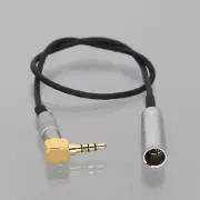 Mini-XLR TA4M Male to 3.5mm TRRS Right Angle Plug Audio Balanced Cable 0.5~6.5FT