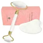 Jade Roller Set, Facial Massager for Puffiness & Wrinkles, Spa Gift for Women