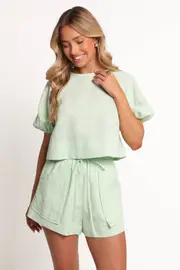 [PUP56] Chelsey Linen Set - Sage 6 sage