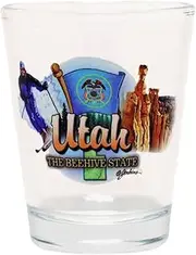 Utah Beehive State Elements Shot Glass Glassware