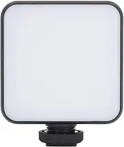 LED Video Light, 2500 to 9000K Camera Light, Portable Photography Lighting, Rechargeable Panel Lamp with 3 Cold Shoe, CRI 95+, Small Panel Light for Selfie Lighting