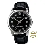 【天龜】CASIO 簡約時尚 皮革錶帶 石英錶 MTP-V001L-1B