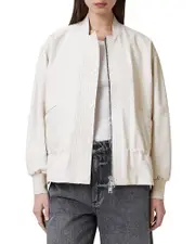 Allsaints Sofi Leather Bomber Jacket