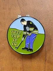 Magnetic Golf Ball Marker & Hat Clip Just Tap It In (Happy Gilmore Adam Sandler)