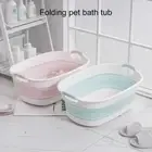 Foldable Small Pets Bathtub Washing Tub Multifunctional Laundry Basket tyyAA