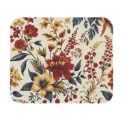 Mouse Pad (Rectangle) Florals in Orange Yellow White Style Design 1, Gift