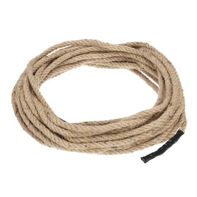 3/8" x 50' Jute Rope Natural Jute String Twine Twisted Manila Rope Burlap Rope