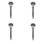 Lenoxx Wireless Solar-Powered Mosquito Killer Lamp (4-Piece, Black)