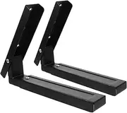 WOONEKY Over Microwave Shelf Wall Mount Bracket Strong Support Sleek Kitchen Decor