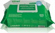 Gama Clinell Antibacterial Hygiene Wipes, 200 Count