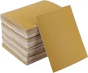 X AUTOHAUX Universal 4.49Inch x 5.51Inch 320 Grit Sanding Discs Hook & Loop Sanding Sheets Brown Corundum 100 Pcs