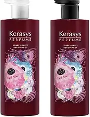 Perfume Lovely Daisy Shampoo 600ml & Conditioner 600ml. Korean Beauty Damage Care Hair Care Set for KERASYS.