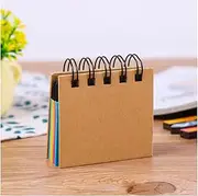 Spiral Sticky Note Pad - Pocket Size with Assorted Primary Colors - 250 Sheets: Sticky Notes + Color Strips Set