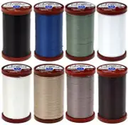 8 Color Bundle of Coats & Clark Extra Strong Upholstery Thread - 150 Yards Ea...