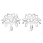 Unique Tree of Life Design 925 Sterling Silver Studs Earrings For Women & Girls