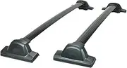 STIDPFZX 1 Pair Black Side Rails Car Roof Rack Cross Bars Crossbars Compatible for CRV 2007-2011 Mounted On Car Rooftop