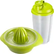 3091227E Fitness Set 2-Piece Citrus and Orange Squeezer and Dressing Shaker, ...