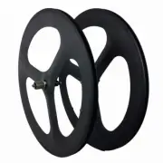 700C Road/Track BikeTriathlon Riding Carbon Wheels Clincher Tubular Wheelset