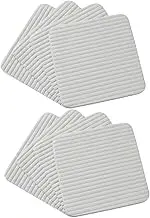 OSOLADY 8pcs Non Slip Adhesive Carpet Stickers for Rug Fixation Skid Tapes for Hard Floors Prevent Curling Living Bedroom Bathroom Safe Hardwood and Tile