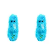 2x Giant Microbes Paramecium Human Biology Soft Plush Cuddle Stuffed Toy Blue
