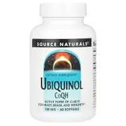 Source Naturals, Ubiquinol CoQH, 100 mg, 60 Softgels