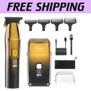 Waterproof Bald Head Shaver & Beard Trimmer - Precision 3-Blade Electric Razor