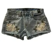 Abercrombie Women’s Size 2 Harper Low Rise Denim Shorts New with Tags