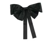Satin Big Bow Barrette Hairpin Steel Clip Ribbon Hair Accessories Women Party