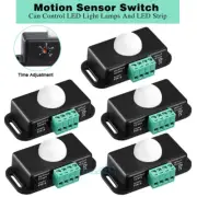 LED Infrared PIR Motion Sensor Detector Outdoor Wall Light Switch DC 12V-24V