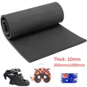 10mm Black EVA High Density Closed Cell Foam Sheet Cosplay Yoga Mat 350mmx1000mm