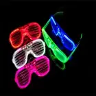 LED Luminous Glasses Light Up Neon Visor Flashing Eyeglasses Bar Party Props