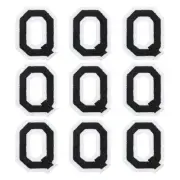 Letters Q Patches Black Iron-On Letters Patch for Clothing Repair 9 Pcs