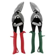 MIDWEST Aviation Snip Set - Left and Right Cut Offset Tin Cutting Shears with...