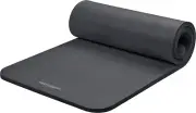 Retrospec Solana Yoga Mat 1" Thick W/Nylon Strap for Men & Women - Non Slip Exer