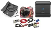 Alpine SBV-10-WRA 10" Sub for 2007-2018 Jeep Wrangler S-A60M Amp + 4GA Amp kit