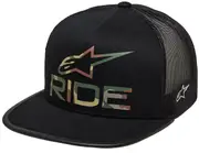 Alpinestars Ride 4.0 Camo Trucker, cap , color: Black/Green/Brown , size: One Size