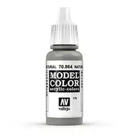 Vallejo Model Colour - Metallic Natural Steel 17 ml Old Formulation
