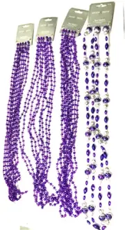 Jaclyn Smith 62 Ft Purple Bead Garland NEW