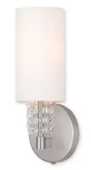 Livex Lighting 51030-91 Carlisle Wall Sconce Brushed Nickel