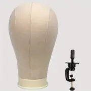 22 Inch New Mannequin Head with Stand Canvas Head Wig Model Withmount Hole for D