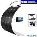 280W FLEXIBLE MONO SOLAR PANEL CARAVAN 12V BATTERY CHARGING 280WATT + REGULATOR