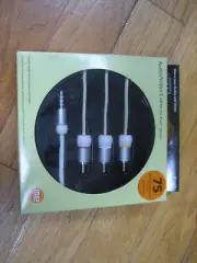 JENSEN Audio Video Cables,JP3107; 1/8"-4 conductor plug to 3 RCA Plugs,for iPods