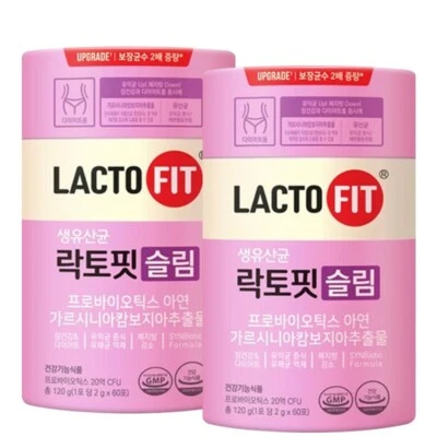 [ 2g*60sticks*2 box ] LACTO-FIT Probiotics Slim lacto fit slim