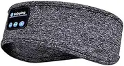 Sleep Headphones Bluetooth Sports Headband, Wireless Music Headband Headphones, IPX6 Waterproof Headphones with Mic for Sleeping Workout Running Insomnia Side Sleepers Travel AMSR Yoga Meditation